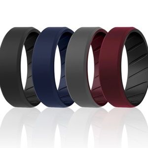 ROQ Silicone Rubber Wedding Ring for Men